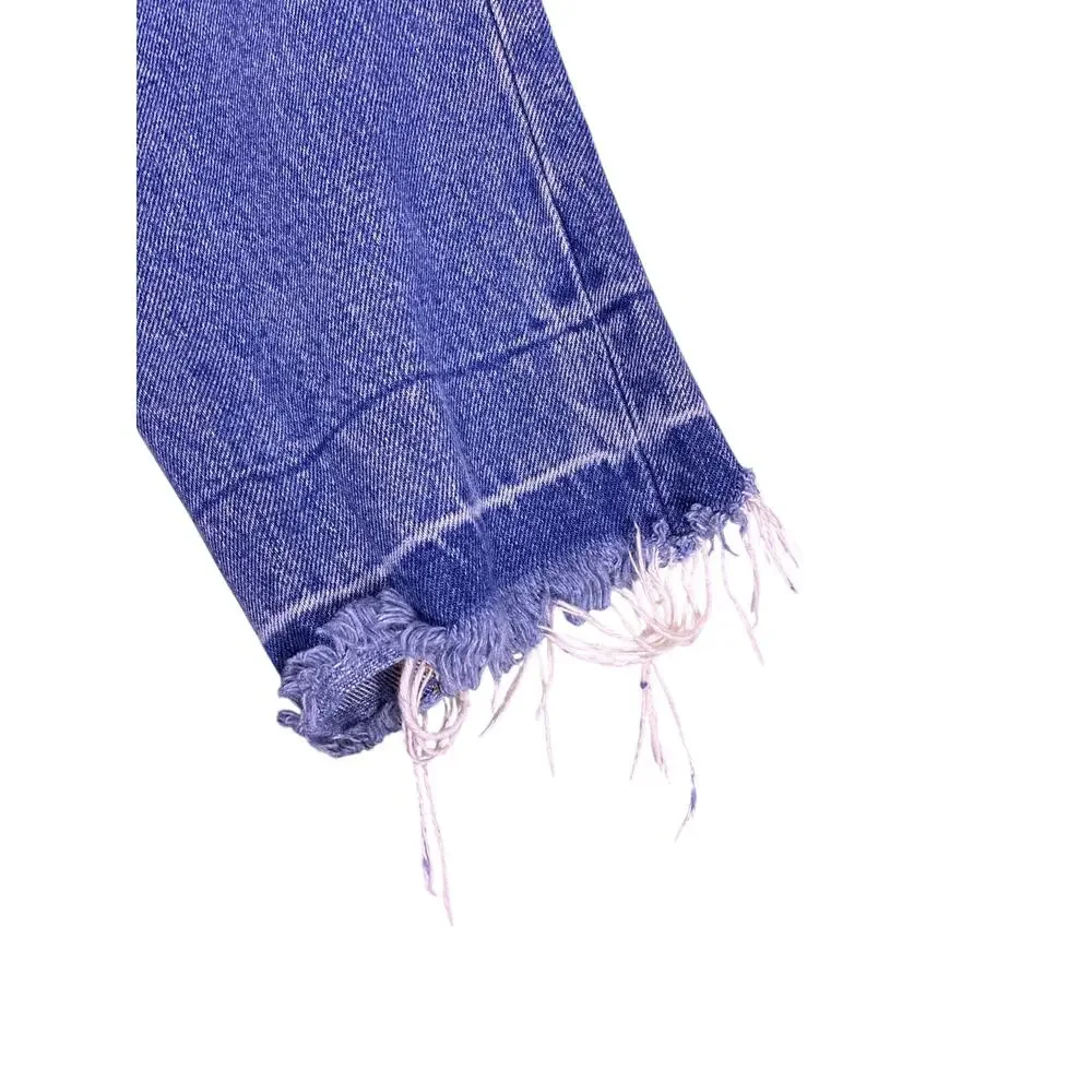 Abercrombie & Fitch Annie High Rise Girlfriend Jeans Women’s 6 28W Y2K Raw Hem